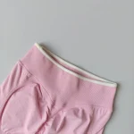 Seamless 2PCS Legging Sets Women's Strappy Sports Bras and Leggings - Image 5